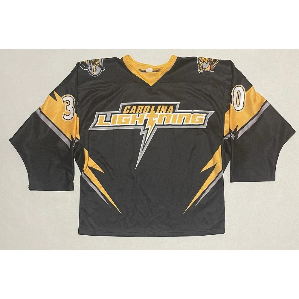 Vintage‎ OT Sports Hockey Jersey #30 Youth XL Goalie USA Carolina Lightning